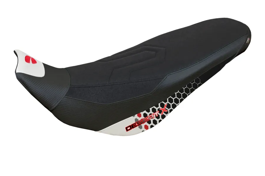 Sitzbezug kompatibel - Ducati Desert-X Rally 2022-2025 - mod Keren Special Color Ultragrip Comfort System