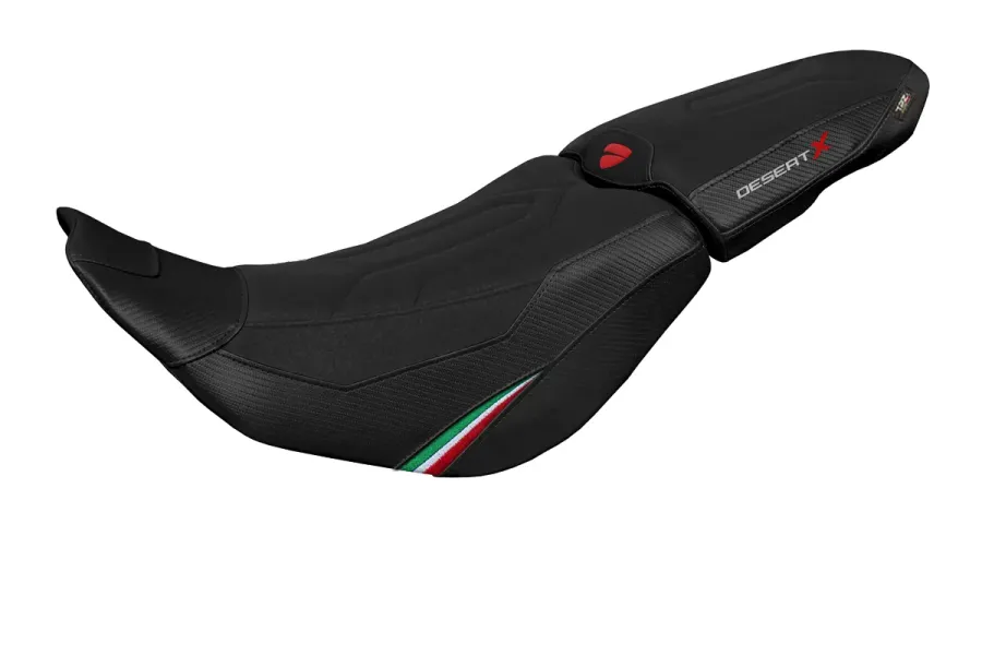 Rivestimento sella compatibile - Ducati Desert-X 2022-2025 - mod Thar Trico Ultragrip Comfort System