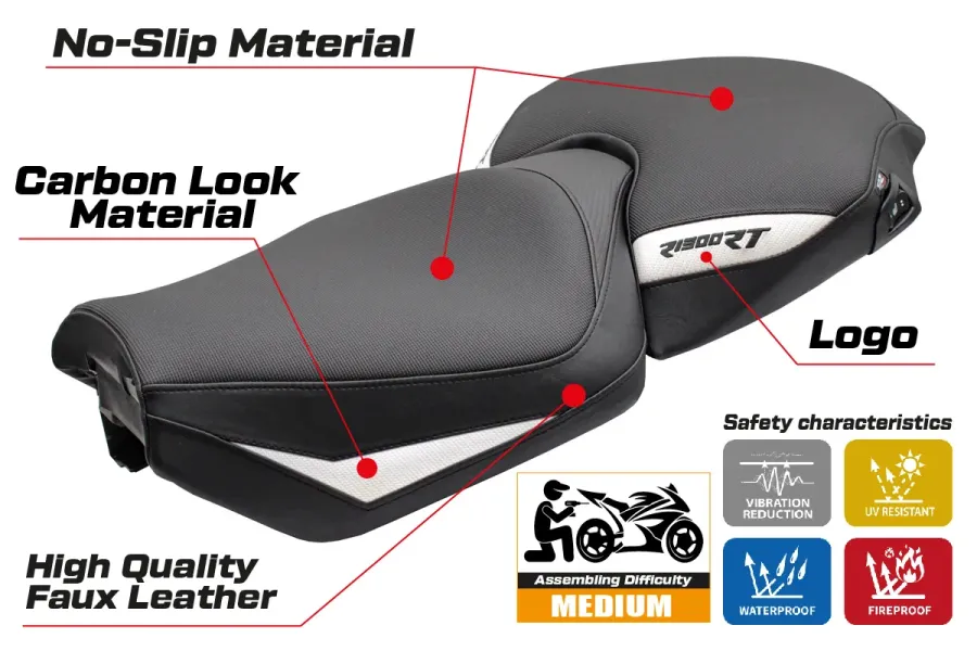 Rivestimento sella compatibile - BMW R 1300 RT 2025-2026 - mod Bethel