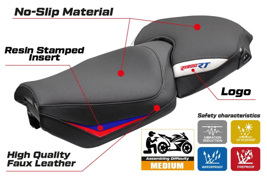 Housse de selle compatible - BMW R 1300 RT 2025-2026 - mod Bethel