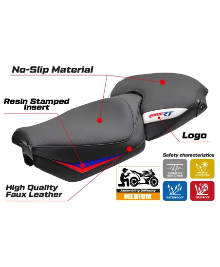 Funda de asiento compatible - BMW R 1300 RT 2025-2026 - mod Bethel