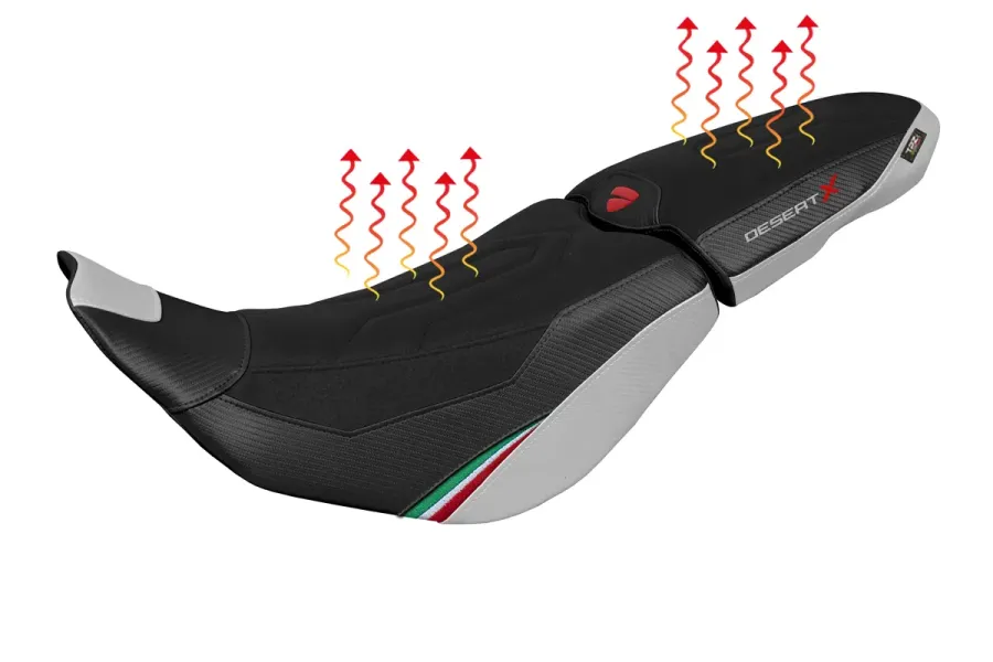 Seat cover compatible - Ducati Desert-X 2022-2025 - heating Comfort System