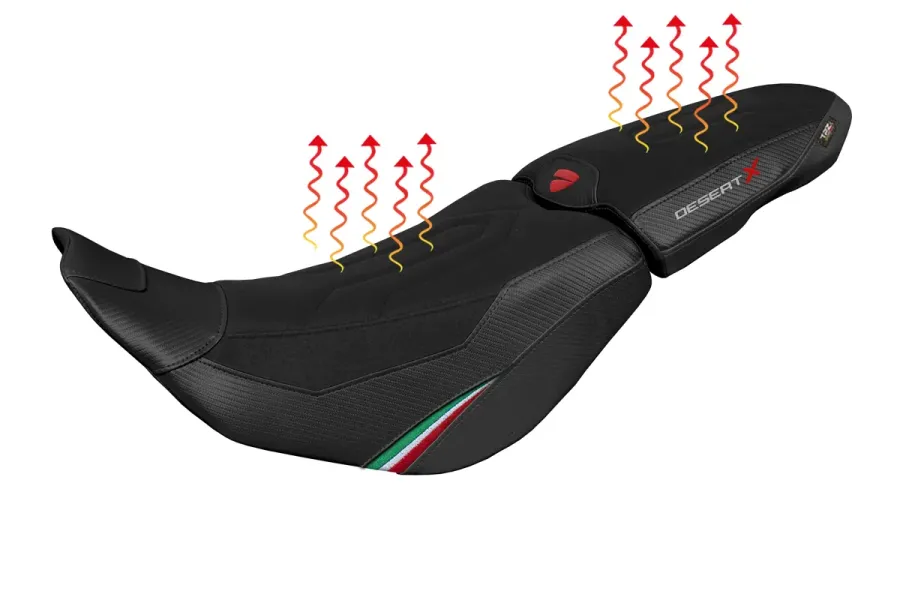 Seat cover compatible - Ducati Desert-X 2022-2025 - heating Comfort System