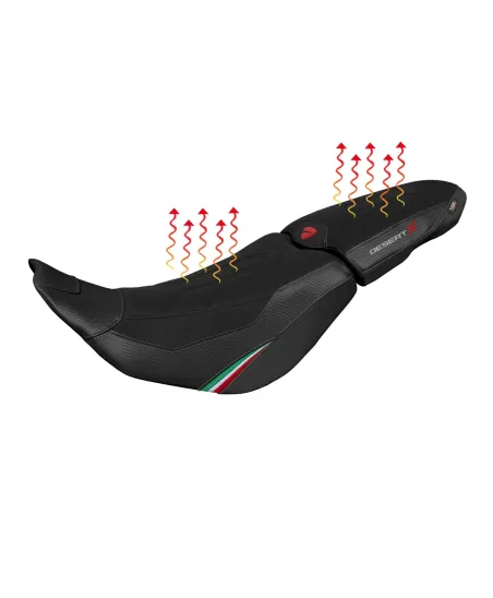 Seat cover compatible - Ducati Desert-X 2022-2025 - heating Comfort System