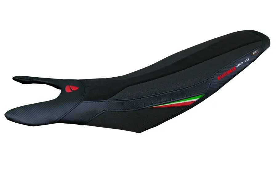 Housse de selle compatible - Ducati Hypermotard 698 Mono  2024-2026 - mod Cairoli Velvet Ultragrip