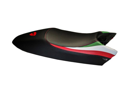 Funda de asiento compatible con Ducati Monster (94-07) modelo Tricolore