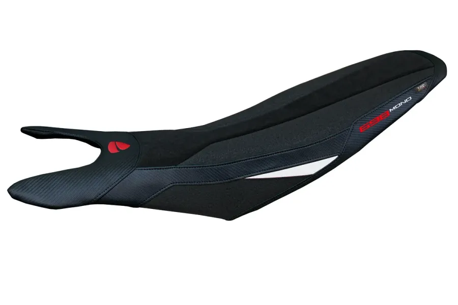 Housse de selle compatible - Ducati Hypermotard 698 Mono  2024-2026 - mod Cairoli Velvet Ultragrip Comfort System