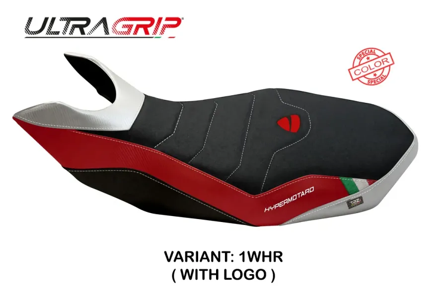 Rivestimento sella compatibile - Ducati Hypermotard 796 / 1100 / 1100 EVO 2007 - 2012 - mod Ribe 2 Ultragrip