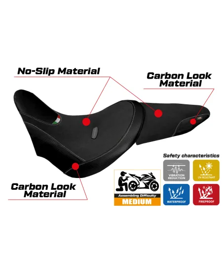 Seat cover compatible Ducati X Diavel (16-22) Castelbuono model