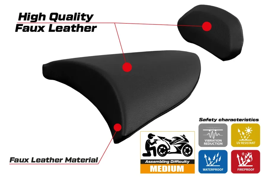 Funda de asiento compatible - Ducati X Diavel 2016 - 2024 - mod Safa