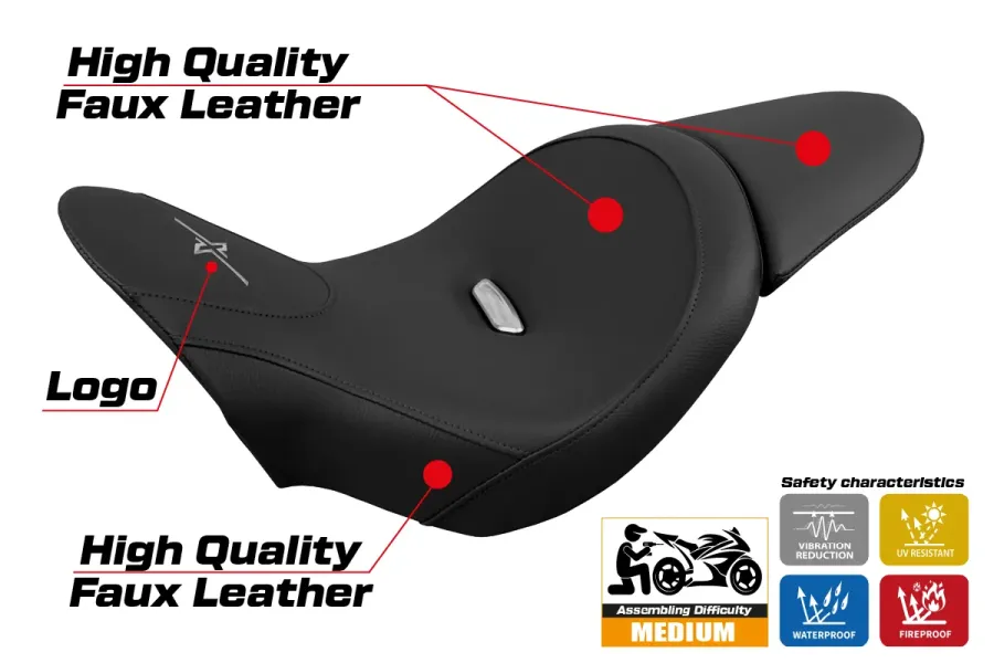 Housse de selle compatible - Ducati X Diavel 2016 - 2024 - mod Dubaï