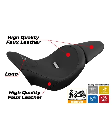 Housse de selle compatible - Ducati X Diavel 2016 - 2024 - mod Dubaï