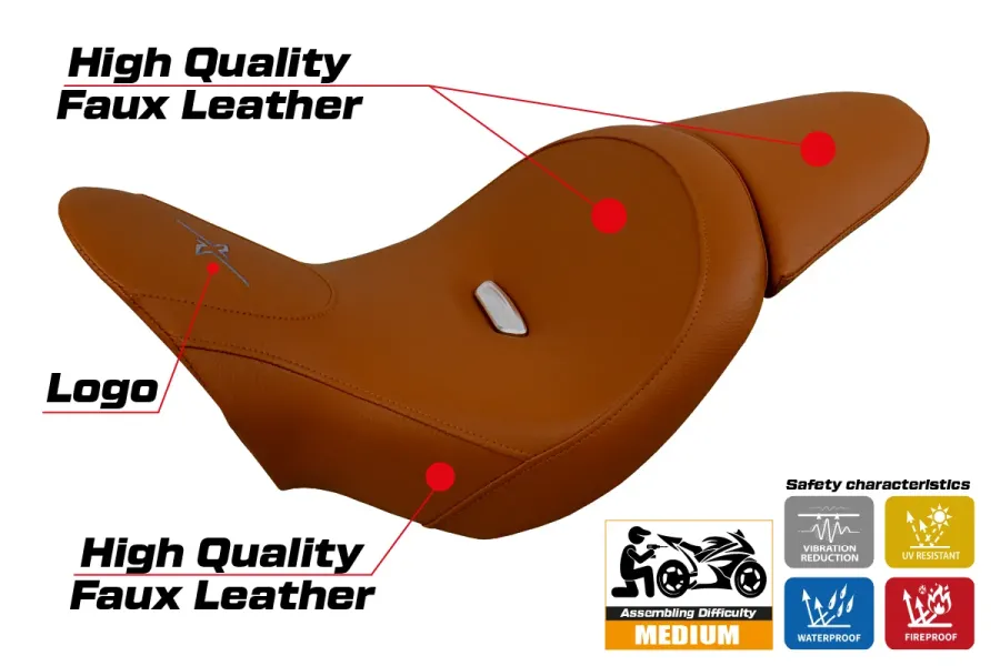 Housse de selle compatible - Ducati X Diavel 2016 - 2024 - mod Dubaï