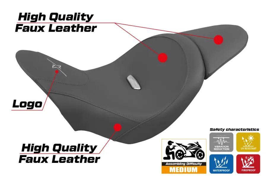 Rivestimento sella compatibile - Ducati X Diavel 2016 - 2024 - mod Dubai