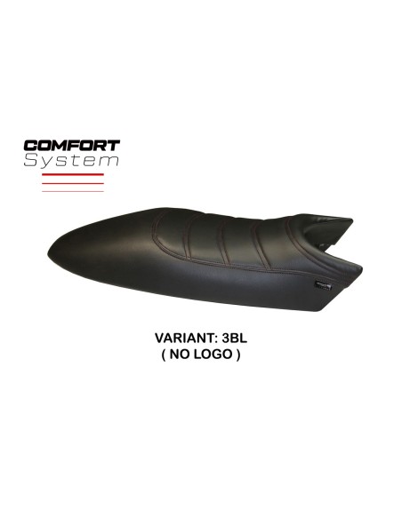 Seat cover compatible Ducati Monster (94-07) Total Black comfort system model
