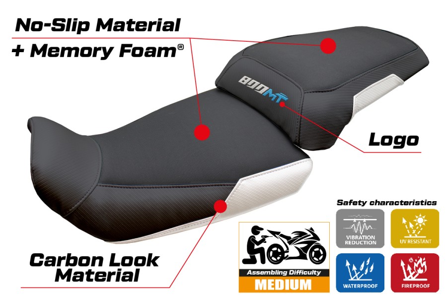 Sitzbezug kompatibel - CF Moto 800 MT Sport  2022-2026 - mod Fira Comfort System