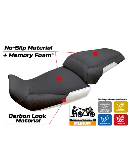 Housse de selle compatible - CF Moto 800 MT Sport 2022-2026 - mod Fira Comfort System