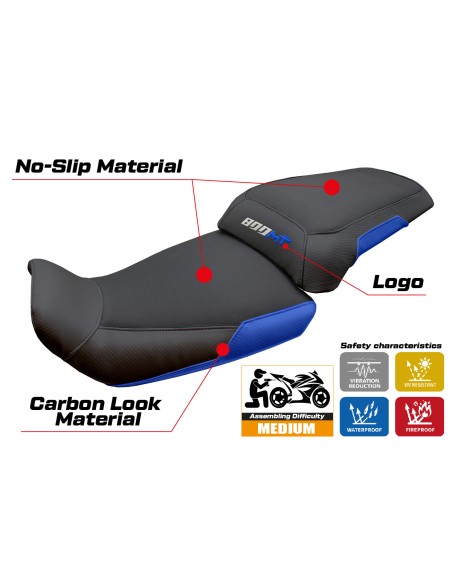 Rivestimento sella compatibile - CF Moto 800 MT Explorer 2022-2026 - mod Fira