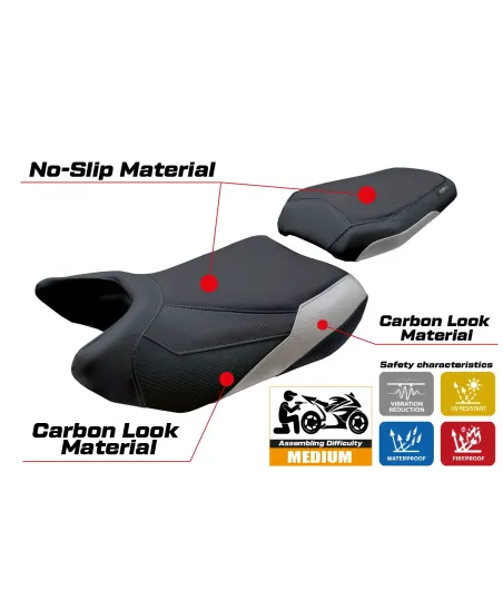 Seat cover compatible - QJ Motor SRT 900 SX 2025-2026 - mod Xiamen