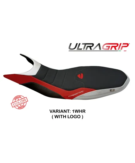 Sitzbezug kompatibel - Ducati Hypermotard 821/939 2013 - 2018 - mod Megara 1 Ultragrip