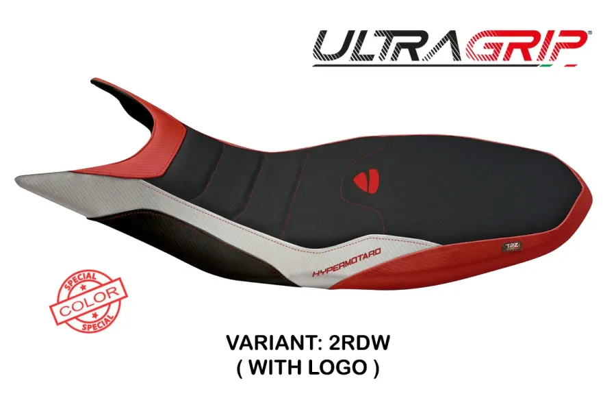 Rivestimento sella compatibile - Ducati Hypermotard 821 / 939 2013 - 2018 - mod Megara 1 Ultragrip