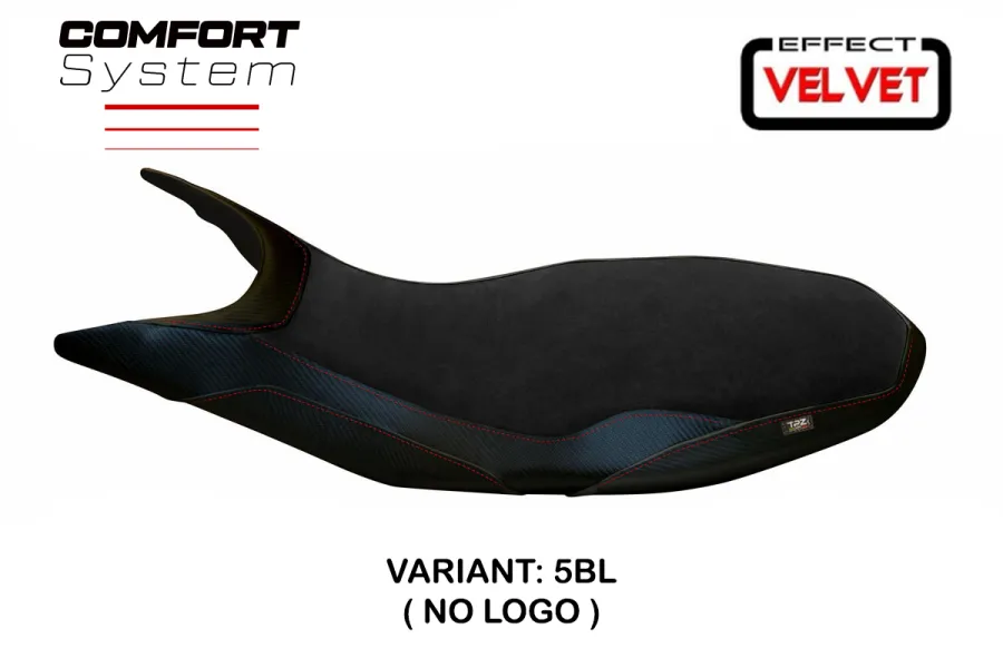 Sitzbezug kompatibel Ducati Hypermotard 821/939 (13-18) Modell Varna 1 Velvet comfort system