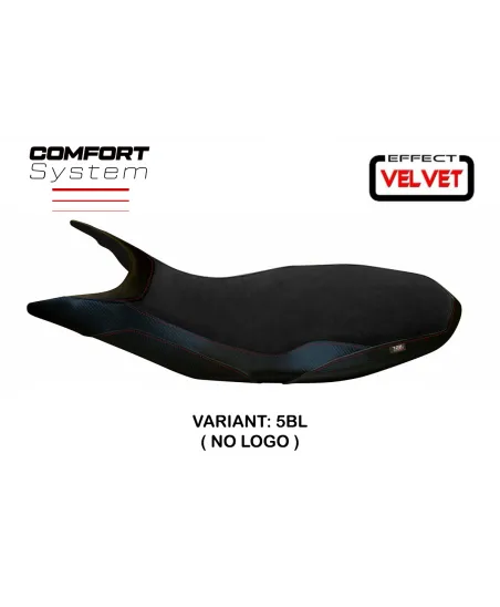 Housse de selle compatible Ducati Hypermotard 821/939 (13-18) modèle Varna 1 Velvet comfort system