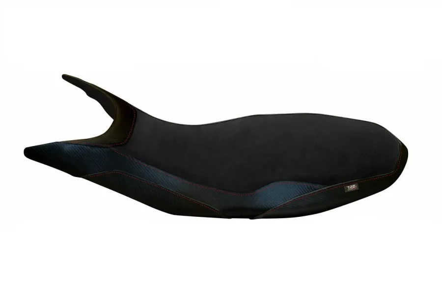 Funda de asiento compatible - Ducati Hypermotard 821/939 2013 - 2018 - mod Varna 1 Comfort System Velvet
