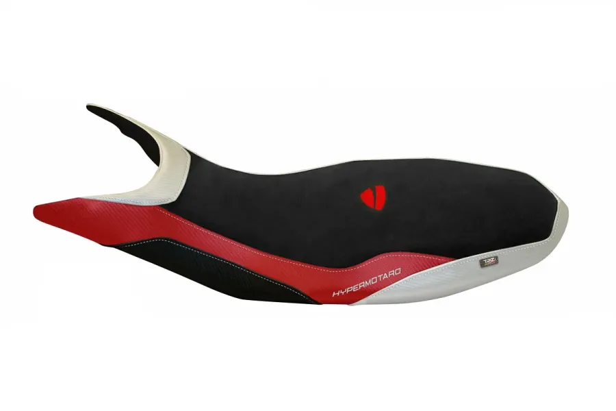 Seat cover compatible - Ducati Hypermotard 821 / 939 2013 - 2018 - mod Varna 1 Velvet Comfort System