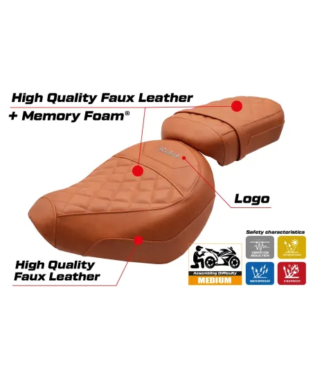 Funda de asiento compatible - Honda CMX 1100 Rebel 2022-2026 - mod Iksan Comfort System