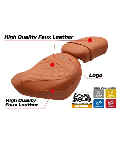 Funda de asiento compatible - Honda CMX 1100 Rebel 2022-2026 - mod Iksan