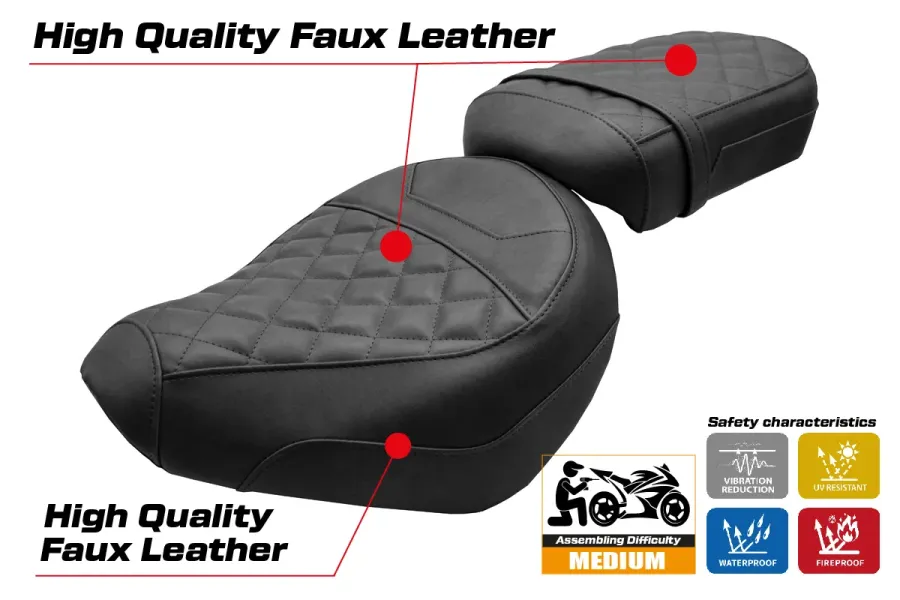 Rivestimento sella compatibile - Honda CMX 1100 Rebel 2022-2026 - mod Iksan