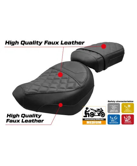 Funda de asiento compatible - Honda CMX 1100 Rebel 2022-2026 - mod Iksan