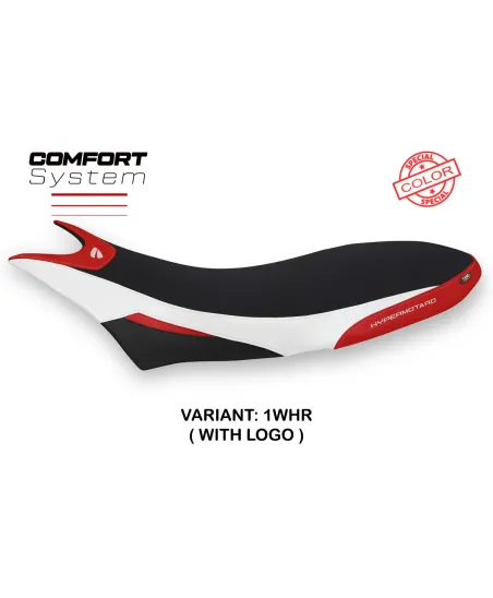 Funda de asiento compatible - Ducati Hypermotard 950 2019-2025 - mod Orlando 1 Comfort System