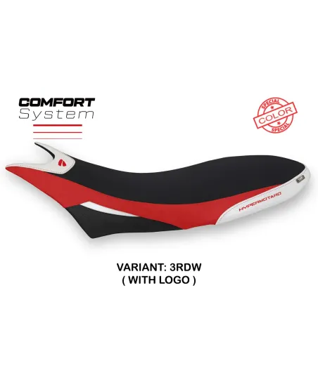 Seat cover compatible - Ducati Hypermotard 950 2019-2025 - mod Orlando 1 Comfort System