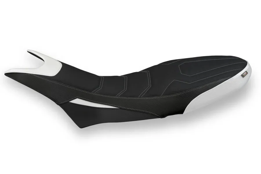 Funda de asiento compatible - Ducati Hypermotard 950 2019-2025 - mod Luna 1 Ultragrip