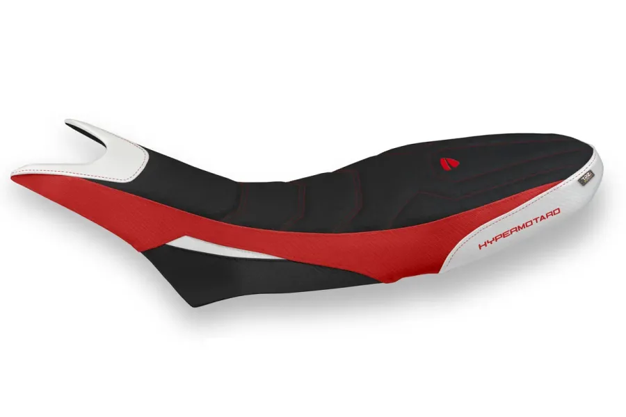Funda de asiento compatible - Ducati Hypermotard 950 2019-2025 - mod Luna 1 Ultragrip