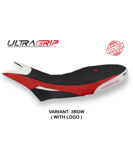 Seat cover compatible - Ducati Hypermotard 950 2019-2025 - mod Luna 1 Ultragrip