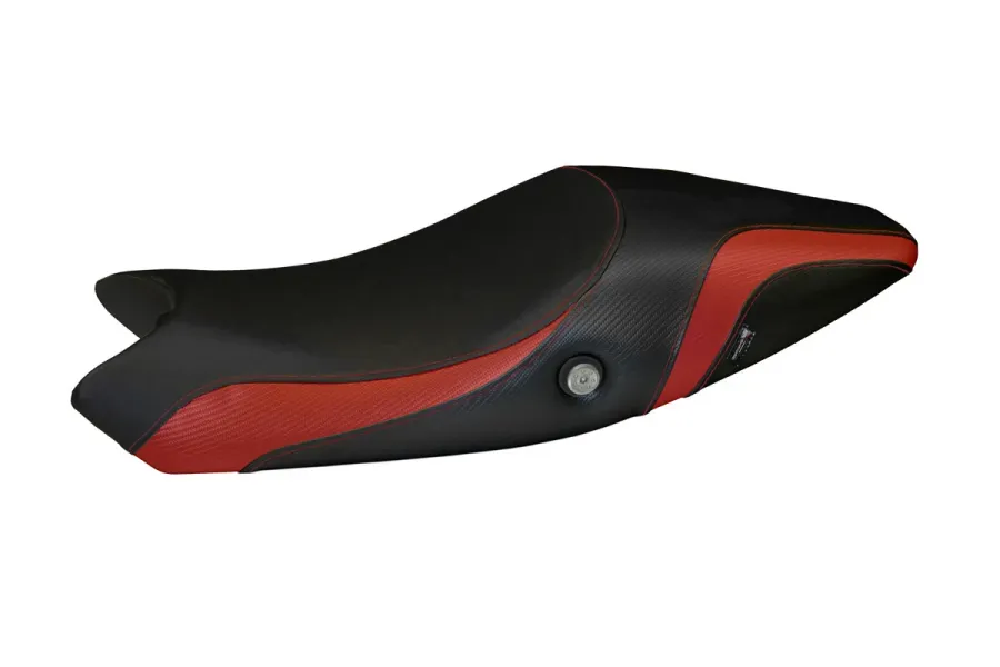 Rivestimento sella compatibile - Ducati Monster 696 / 796 2008 - 2014 - mod Logos Carbon Colat