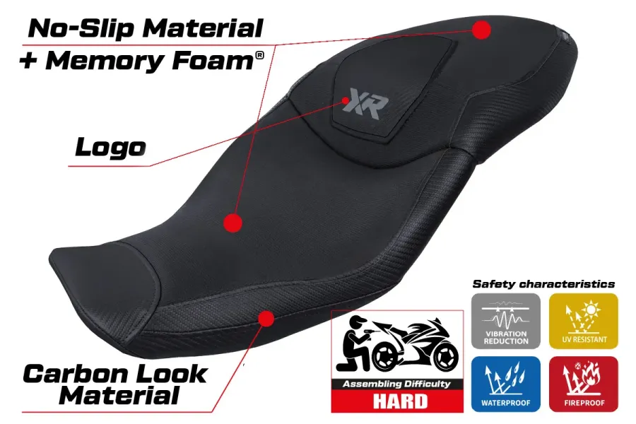 Seat cover compatible - BMW S 1000 XR 2020 - 2023 - mod Dresden Comfort System