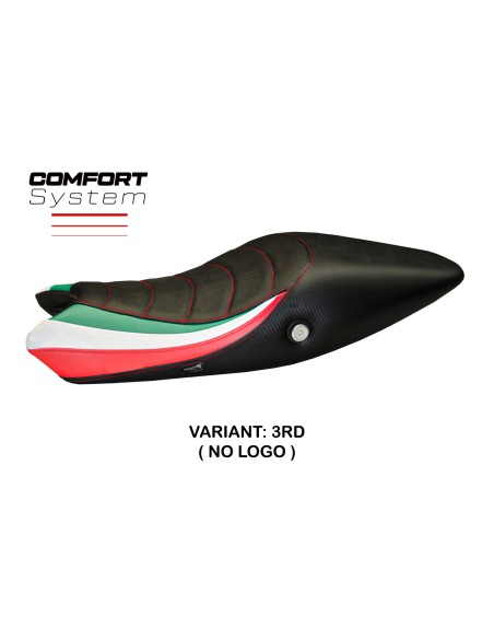 Seat cover compatible Ducati Monster 696 / 796 (08-14) Tricolat Total Black comfort system model