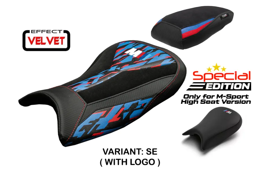 Seat cover compatible - BMW S 1000 RR 2021-2026 - mod Special Edition M-Sport Velvet