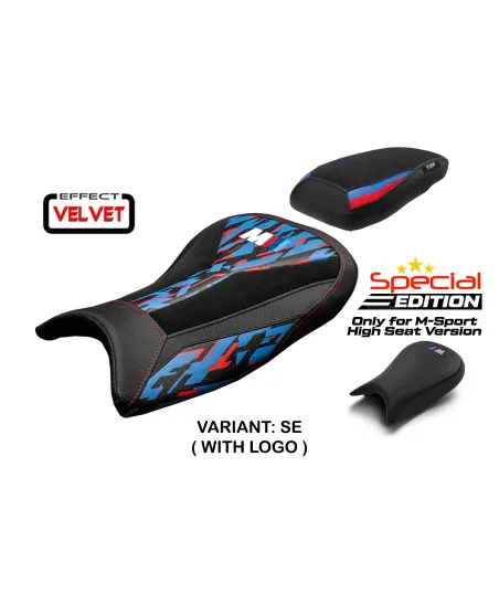 Rivestimento sella compatibile - BMW S 1000 RR 2021-2026 - mod Special Edition M-Sport Velvet