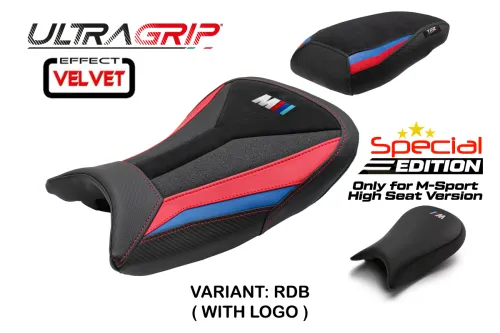 Seat cover compatible - BMW S 1000 RR 2021-2026 - mod Special Edition M-Sport Velvet 2
