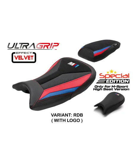 Housse de selle compatible - BMW S 1000 RR 2021-2026 - mod Special Edition M-Sport Velvet