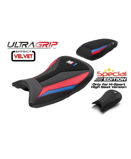 Rivestimento sella compatibile - BMW S 1000 RR 2021-2026 - mod Special Edition M-Sport Velvet