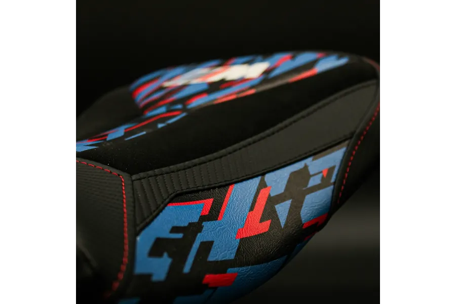 Rivestimento sella compatibile - BMW S 1000 RR 2021-2026 - mod Special Edition M-Sport Velvet