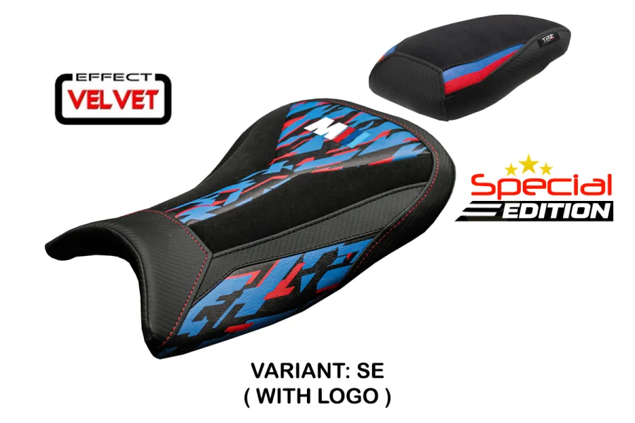 Housse de selle compatible - BMW S 1000 RR 2019-2026 - mod Special Edition Velvet