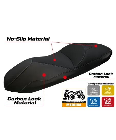 Funda de asiento compatible - Honda Forza 350 2022-2026 - mod Okura