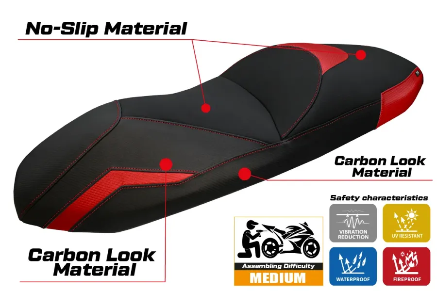 Rivestimento sella compatibile - Honda Forza 350 2022-2026 - mod Okura